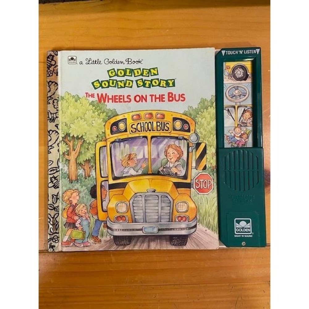 Golden Sound Story The Wheels on the Bus Little Golden Book 1993 Ellen Appleby